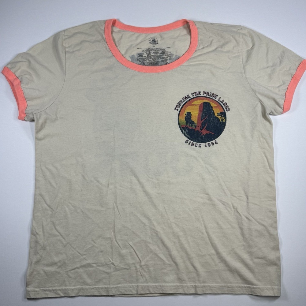 Disney Lion King Hakuna Matata Tours Ringer T-Shirt Women's 3XL Graphic Tee
